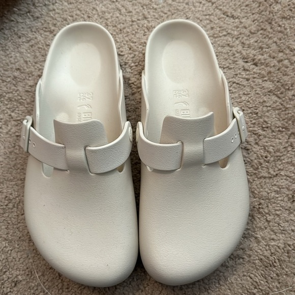 Birkenstock Boston EVA  Cream Clogs - Picture 2 of 6